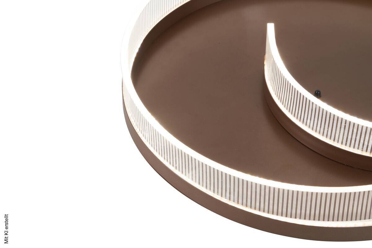 POCOline LED-Deckenleuchte Alena Cappuccino Metall H/D: ca. 10x50 cm