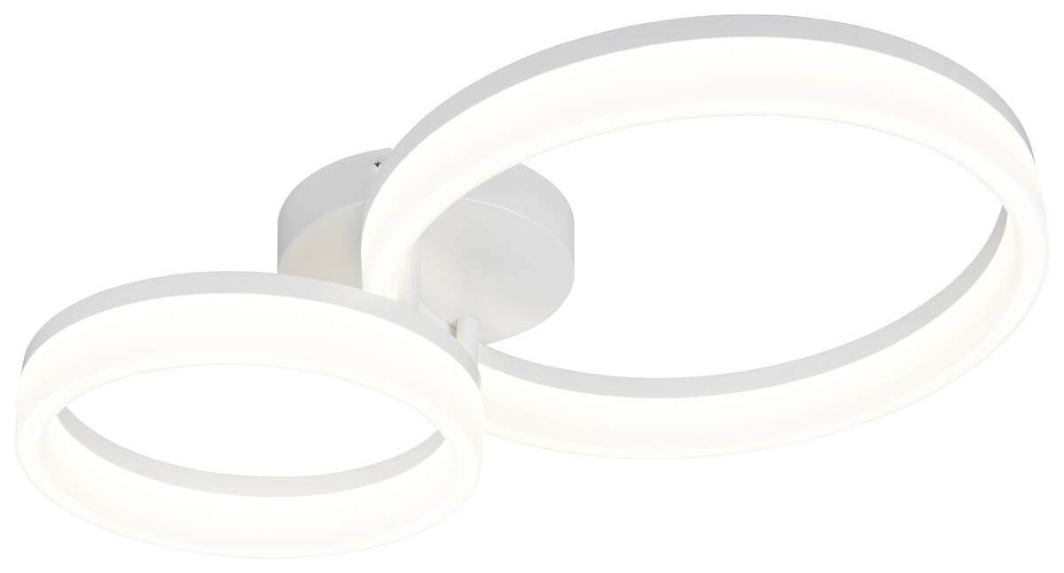 Reality LED-Deckenleuchte Scope weiß Metall Kunststoff B/L: ca. 33x51 cm