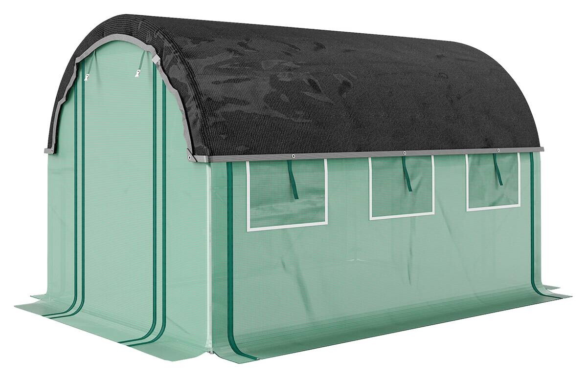 Outsunny Folientunnel B/H/L: ca. 200x198x300 cm