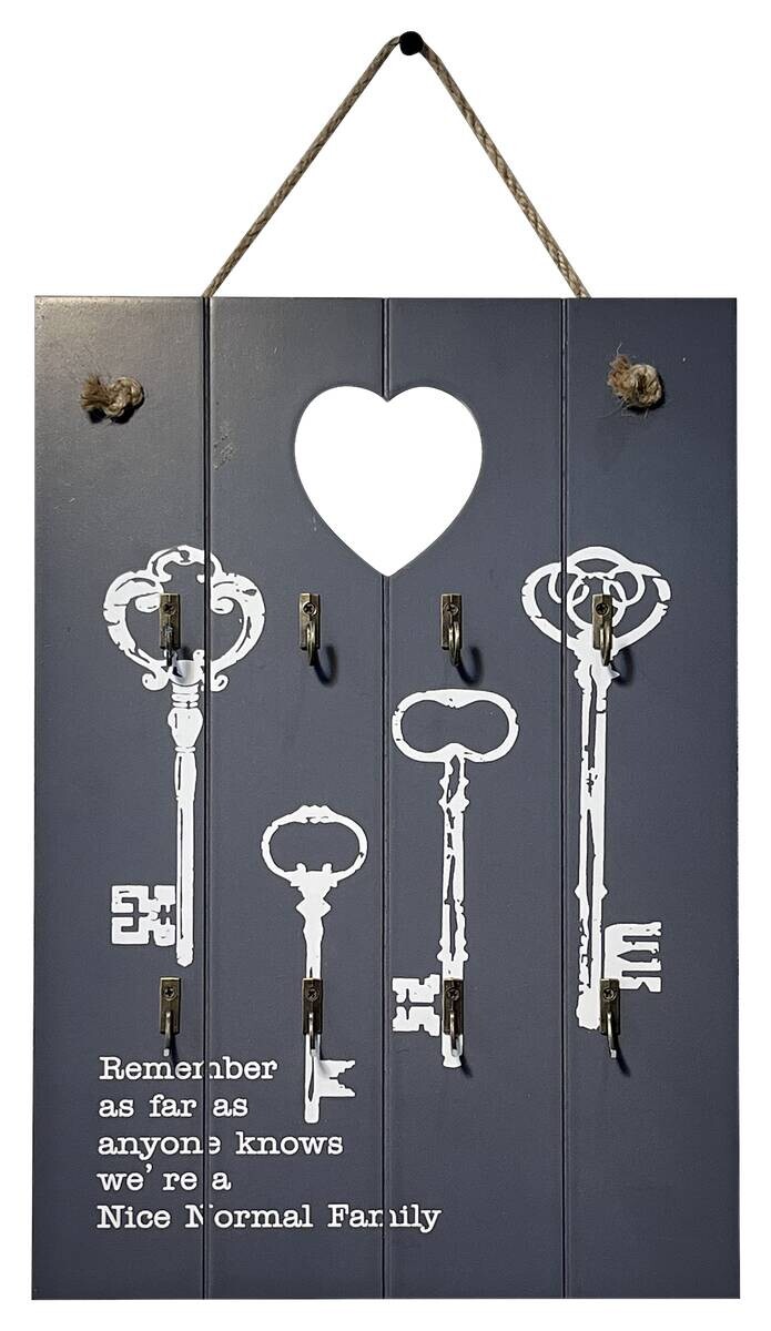 Schlüsselkasten Elsa grau B/H/T: ca. 24x34x3 cm