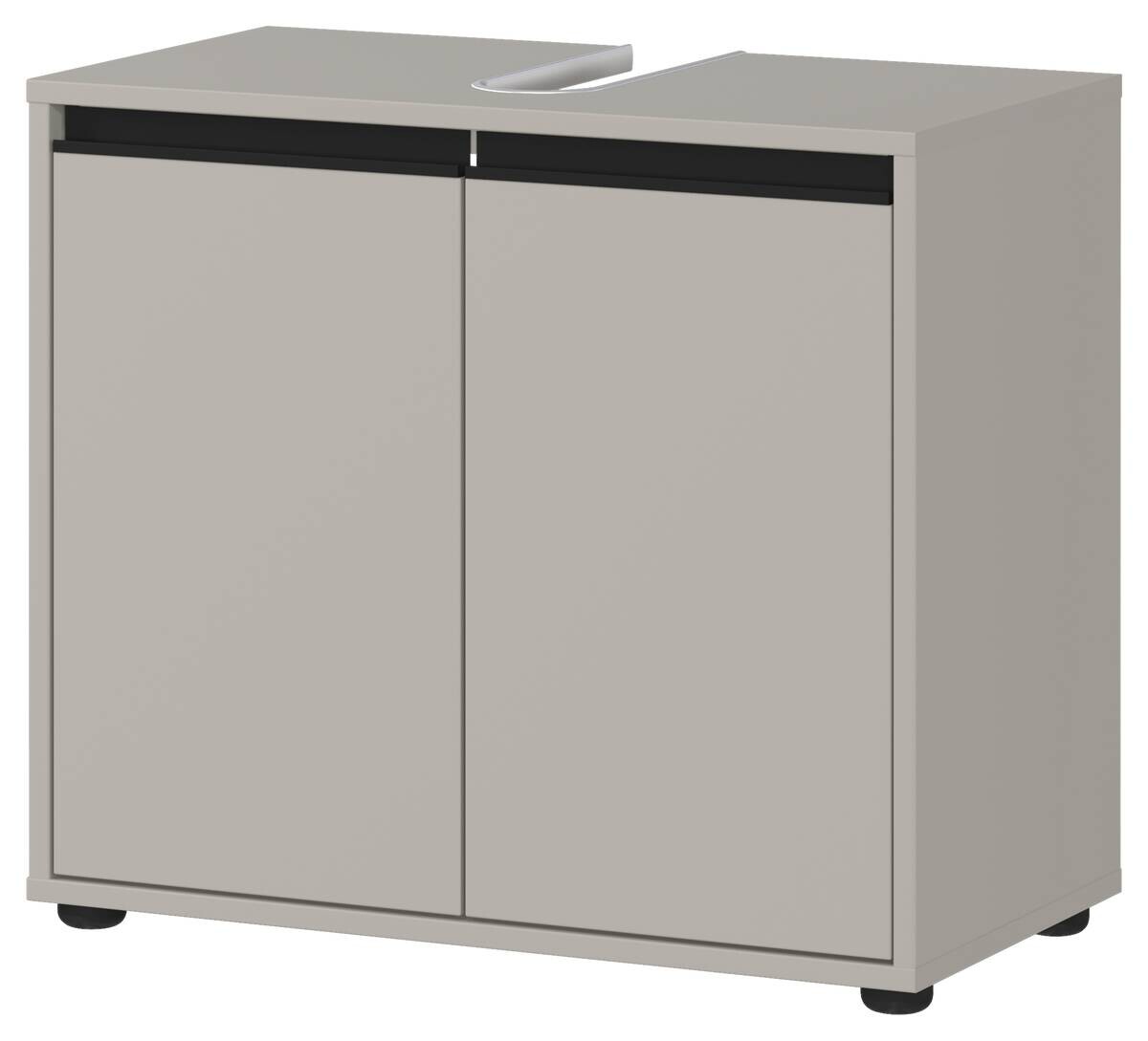 Waschbeckenunterschrank 2200-186 steingrau B/H/T: ca. 63x55x34 cm
