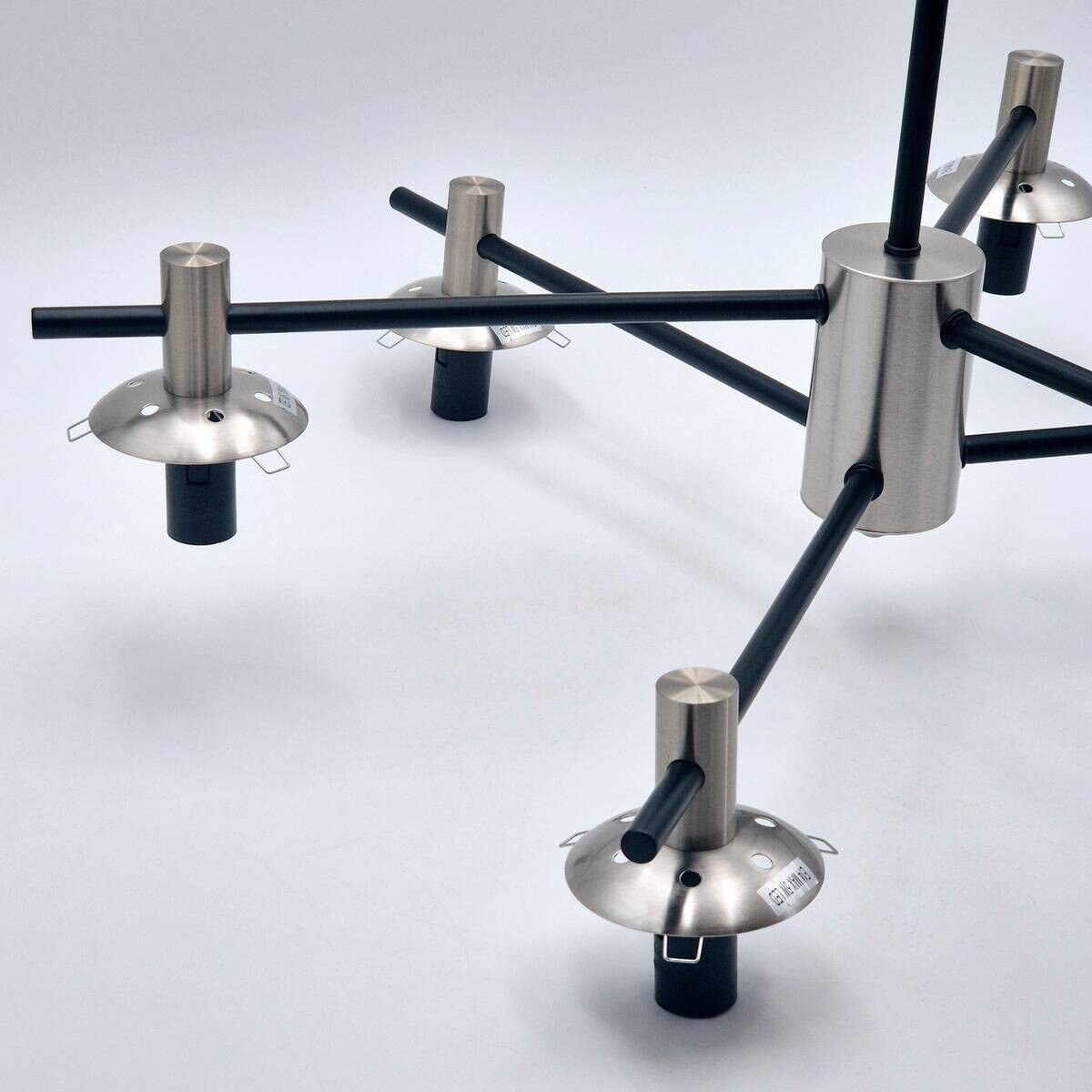 Lamkur Deckenleuchte Lilou Chrom Glas Stahl B/H/L: ca. 54x53x54 cm E14 6 Brennstellen