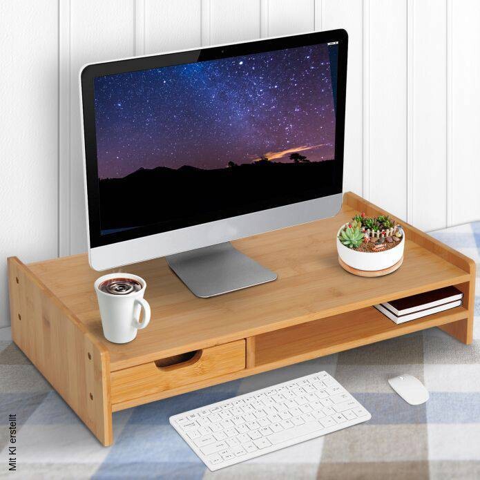 HOMCOM Monitorständer 920-042 920-042 natur