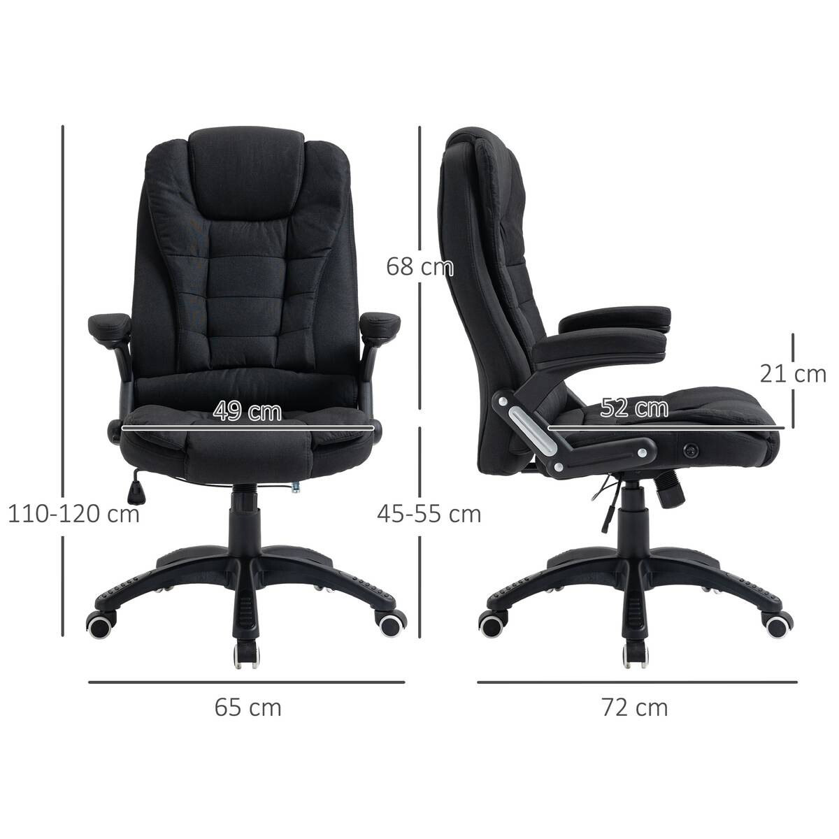 Drehstuhl 921-416BK schwarz