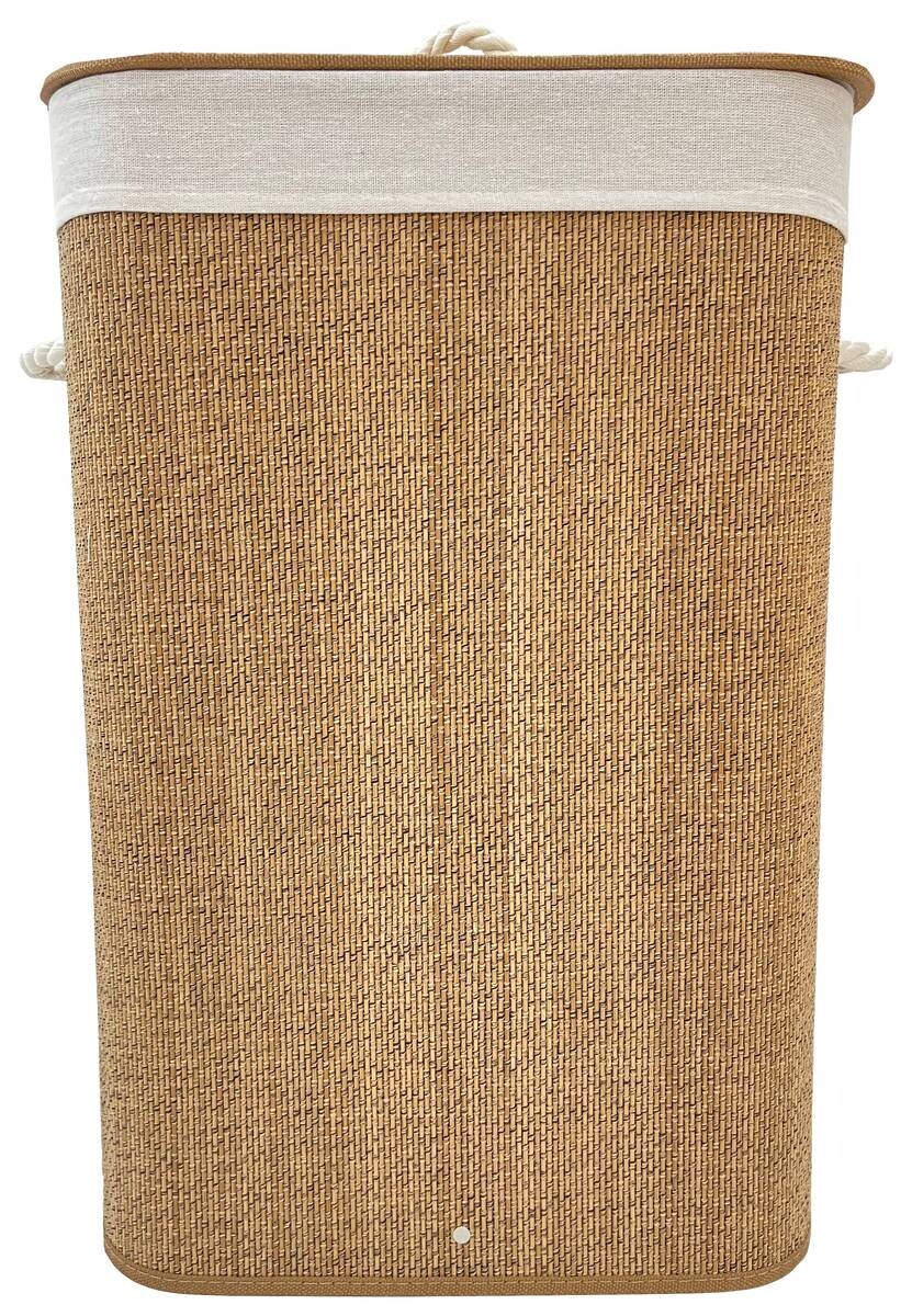 Wäschekorb braun Bambus B/H/T: ca. 40x60x30 cm