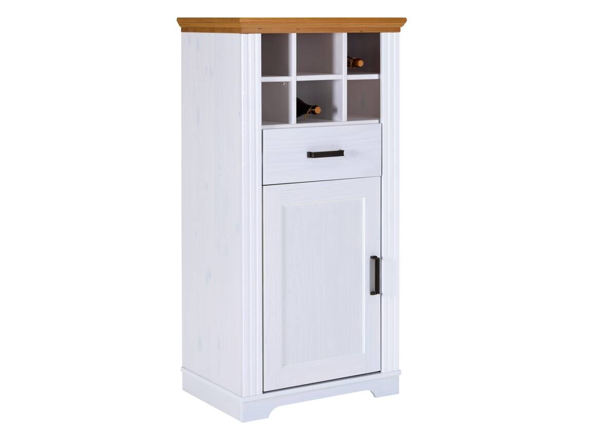 Kommode Maluno weiß lackiert B/H/L: ca. 48x136x68 cm