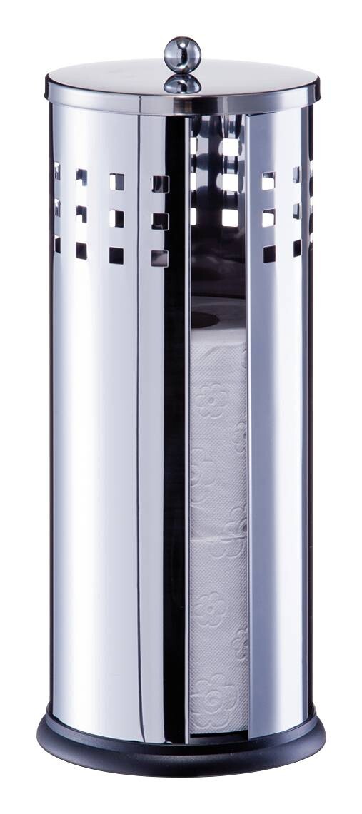 Zeller WC-Rollenhalter silber Edelstahl B/H/L: ca. 14x35x14 cm