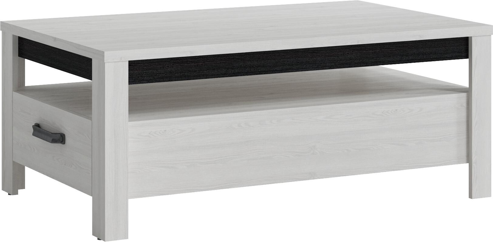 Couchtisch Ranchi Sibiu Lärche Laricio Pinie Nachbildung B/H/T: ca. 110x45x67 cm