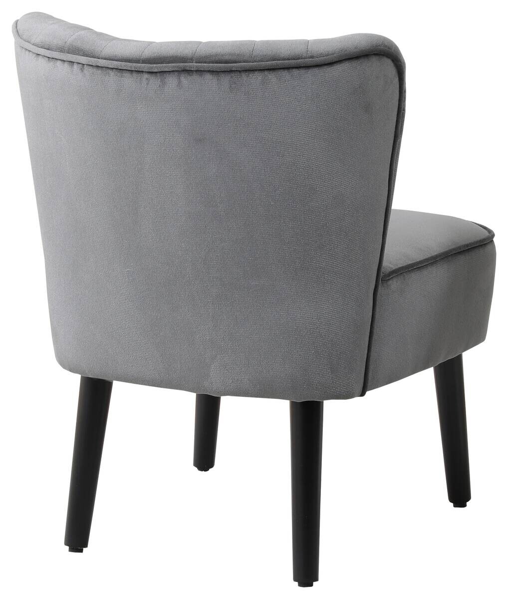 Sessel Emily grau Microfaser B/H/T: ca. 57x76x72 cm