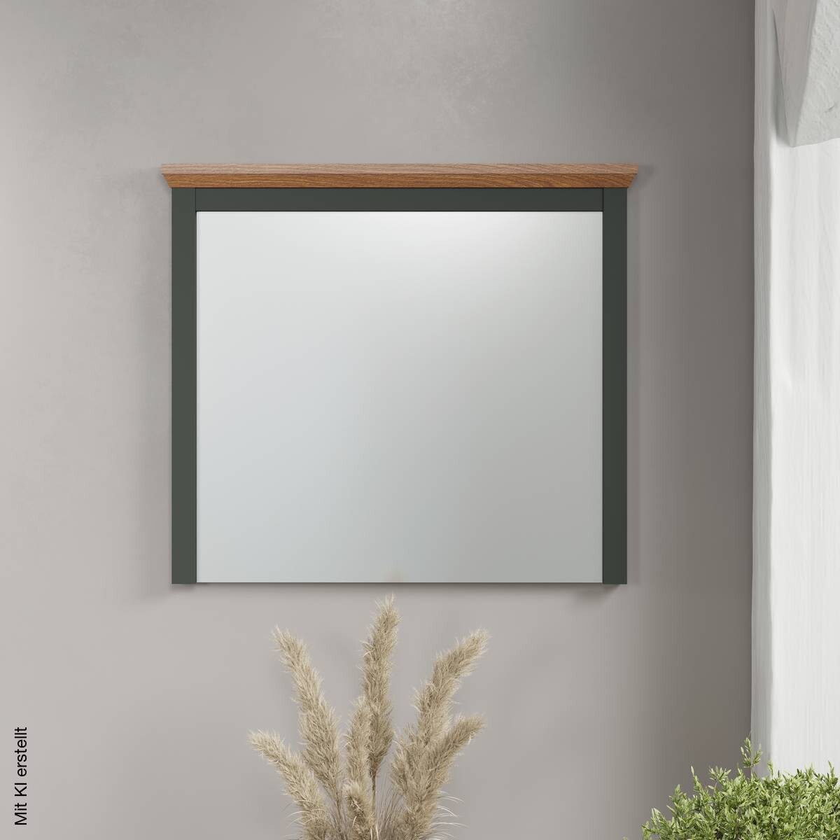 Wandspiegel Stanton tannengrün Eiche Evoke Coast Nachbildung B/H/T: ca. 77x68x6 cm
