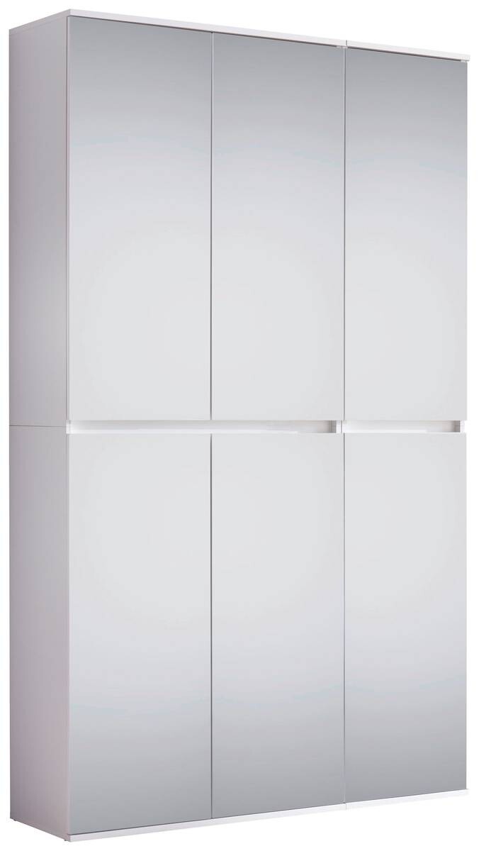 Garderobenschrank Mirror weiß B/H/T: ca. 111x191x34 cm