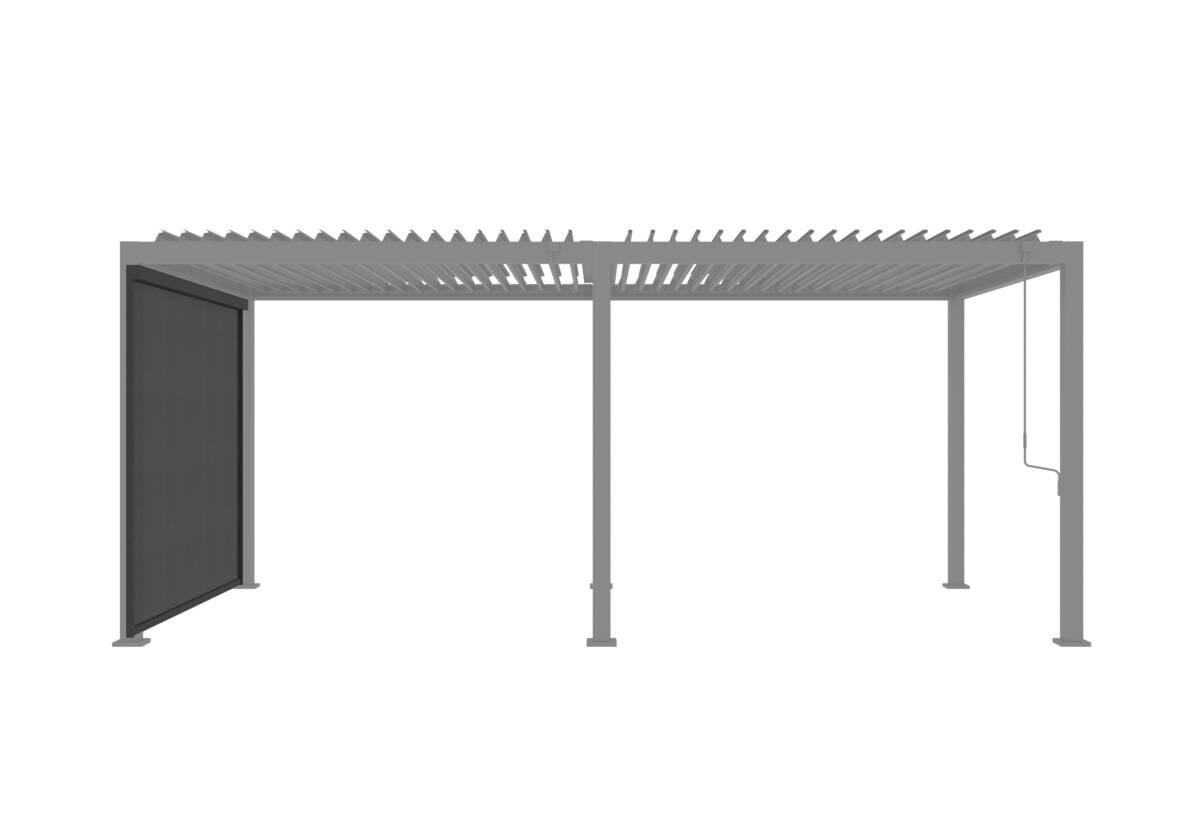 Rollo anthrazit Aluminium B/H/L: ca. 8,5x231,5x278 cm