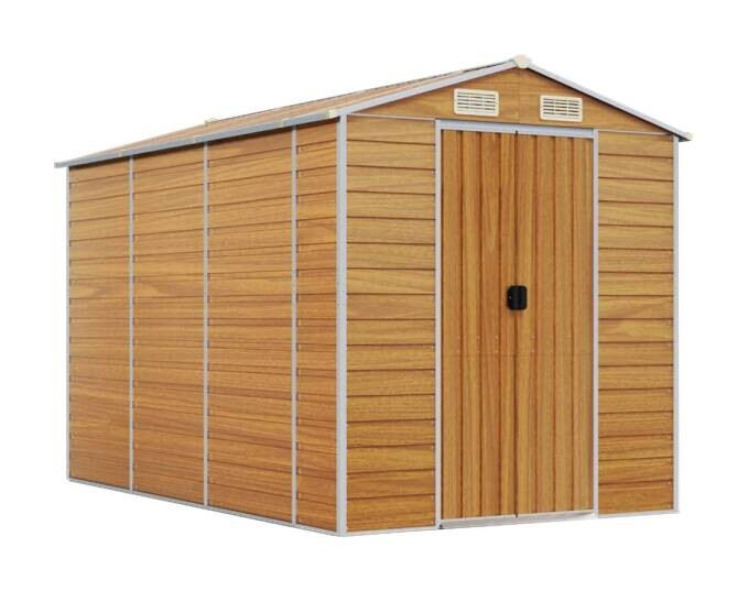 vidaXL Gartenhaus braun B/H/T: ca. 191x198x300 cm