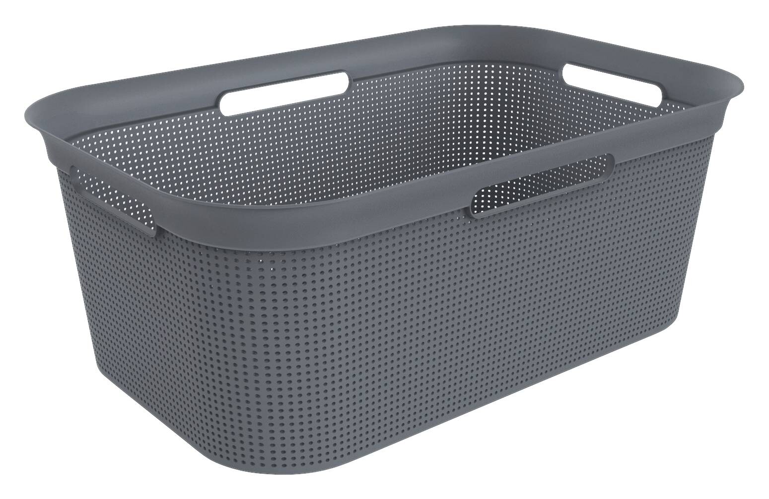 Rotho Wäschekorb anthrazit B/H/L: ca. 39,6x23,2x59,6 cm