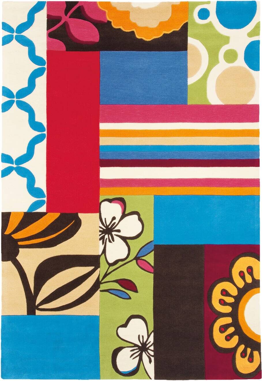 Arte Espina Kurzflorteppich Joy 4093 mehrfarbig B/L: ca. 140x200 cm