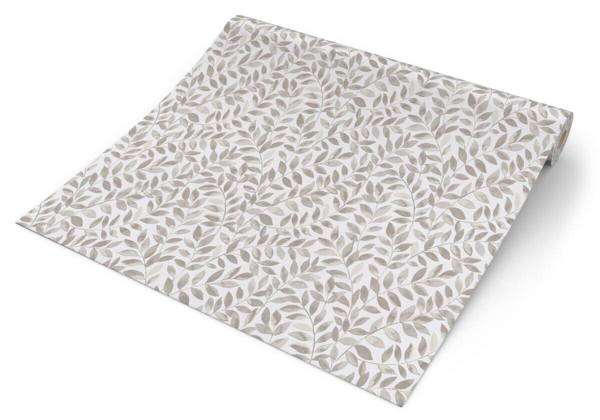 Erismann Vliestapete Blätter weiß beige B/L: ca. 53x1005 cm