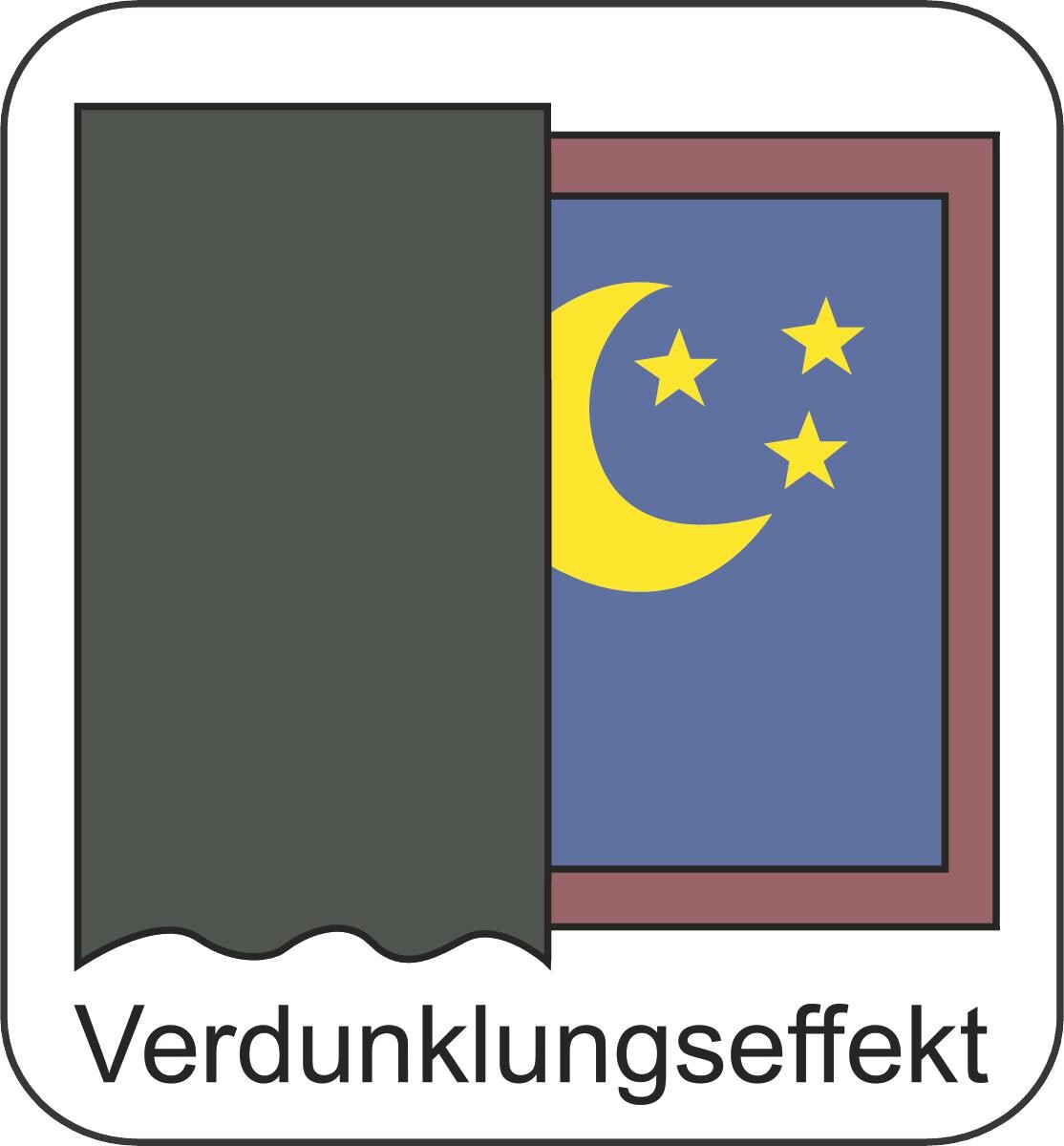 Verdunklungsvorhang Nizza schwarz B/L: ca. 135x235 cm