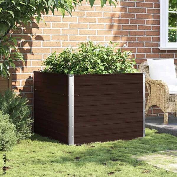 Hochbeet braun Stahl B/H/L: ca. 100x77x100 cm