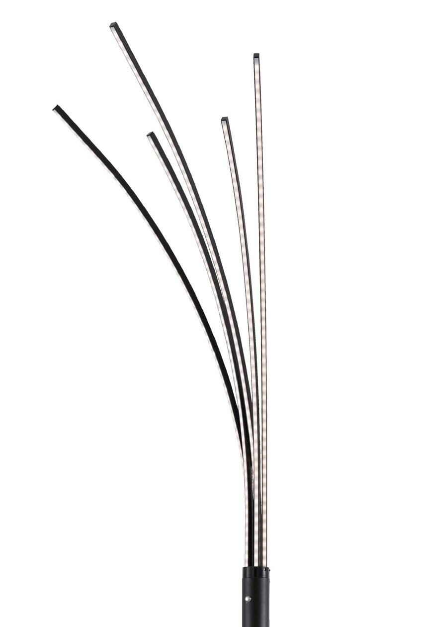 POCOline Stehlampe Palmier schwarz Alu Metall H: ca. 180 cm 5 Brennstellen