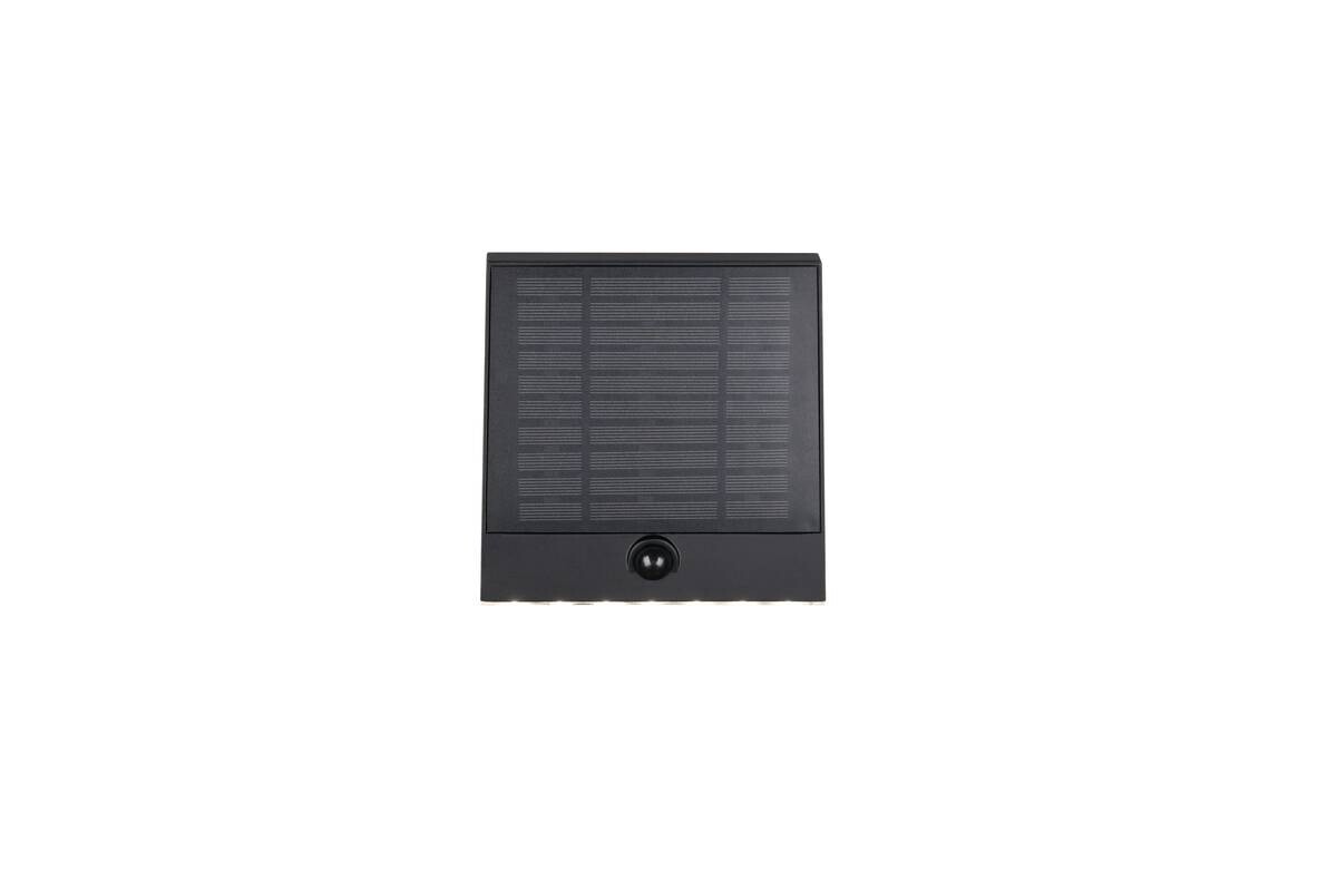 Solar-Wandleuchte schwarz B/H: ca. 16x15 cm