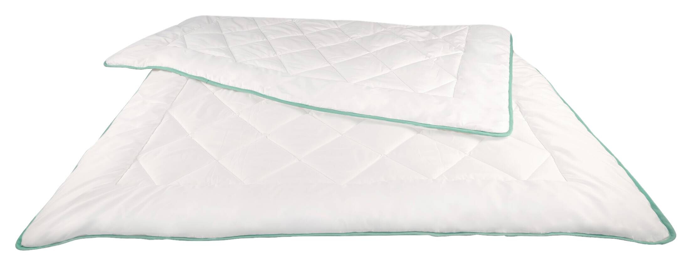 Steppbett weiß 100% Polyester B/L: ca. 135x200 cm