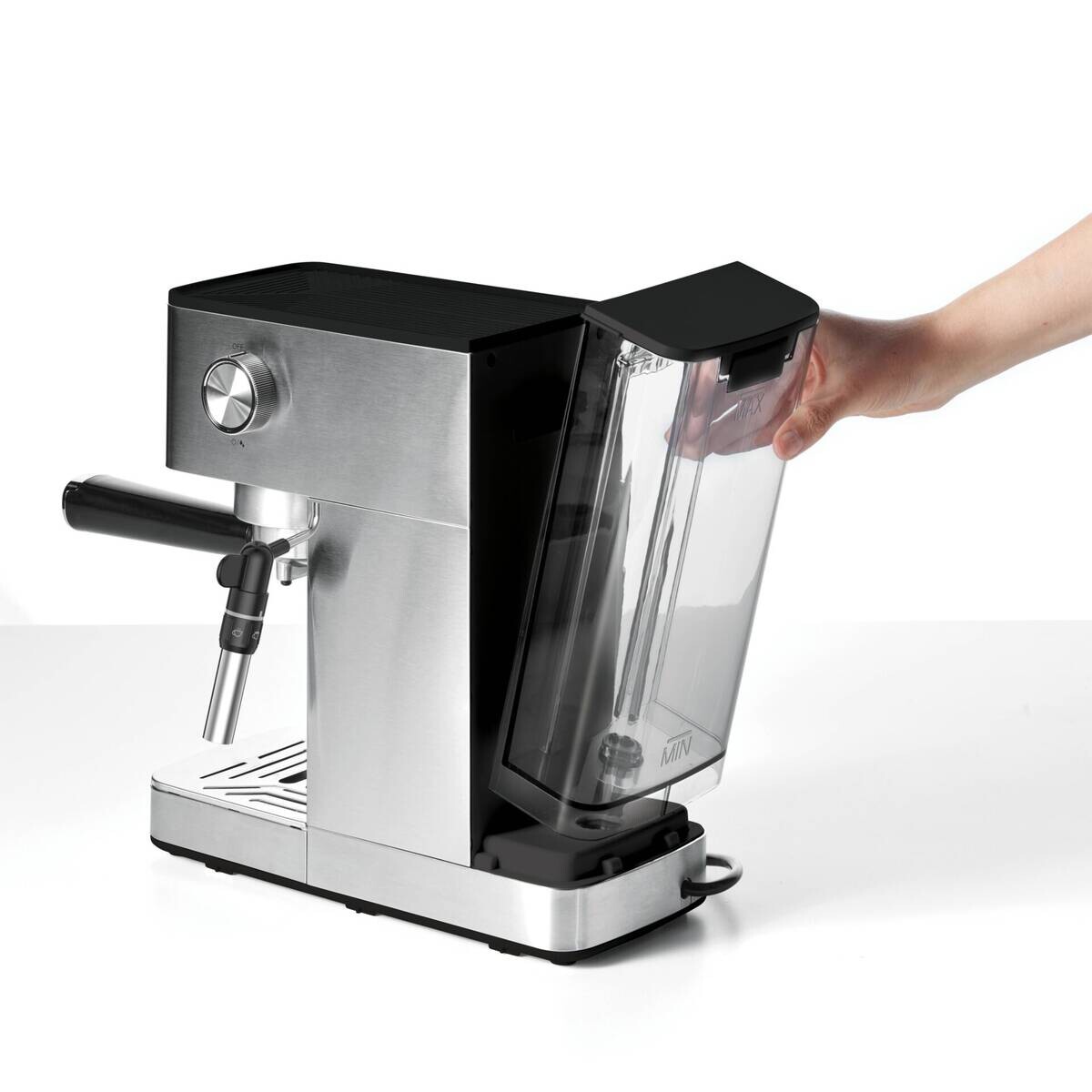 Polti Polti Espresso- und Cappuccinomaschine P10S silber Stahl B/H/T: ca. 13x30,5x30,5 cm