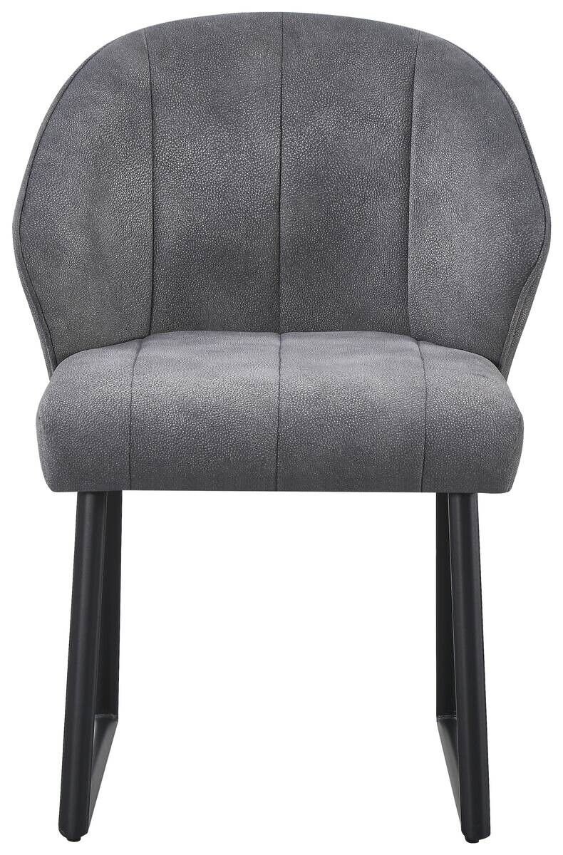 Stuhl Sven grau Microfaser B/H/T: ca. 56,5x80x60 cm