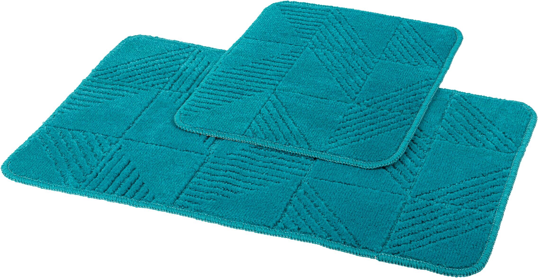 Sensation Badgarnitur petrol 100% Polypropylen B/L: ca. 50x80 cm