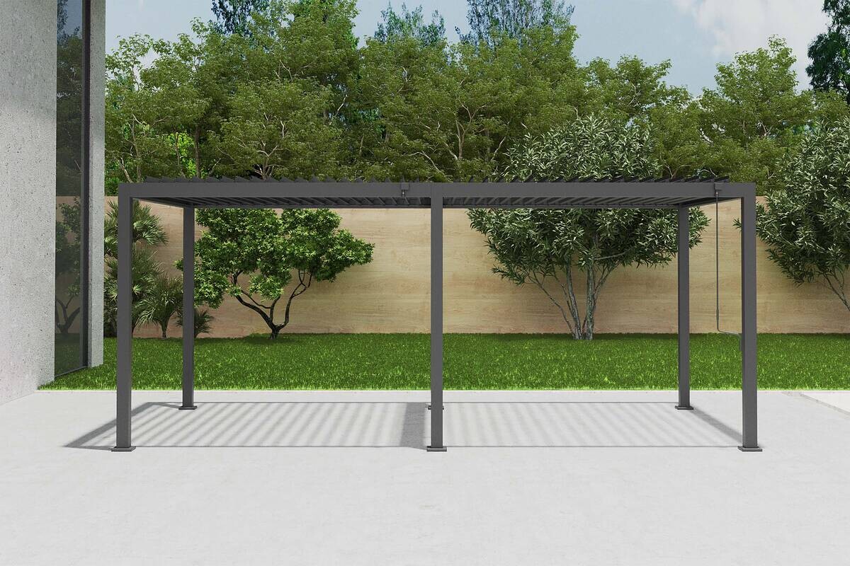Pergola anthrazit Aluminium B/H/L: ca. 589x300x254,5 cm
