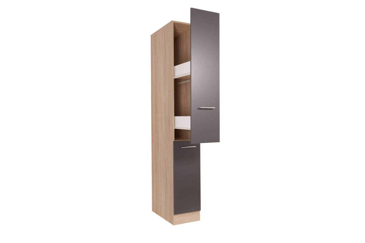 Apothekerschrank Merle grau B/H/T: ca. 30x200x60 cm