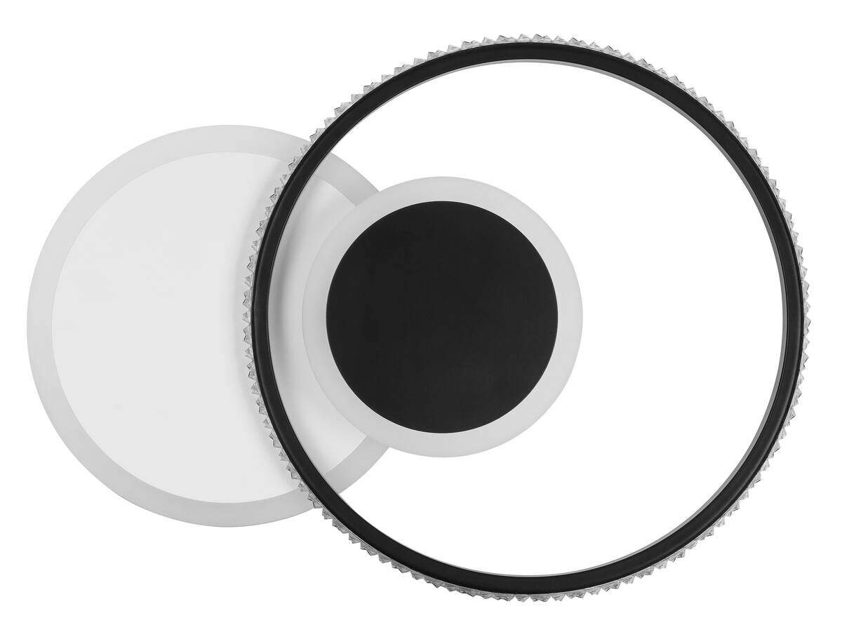 GLOBO LED-Deckenleuchte Perlix 67197-18 schwarz Acryl Metall B/H: ca. 45x32 cm