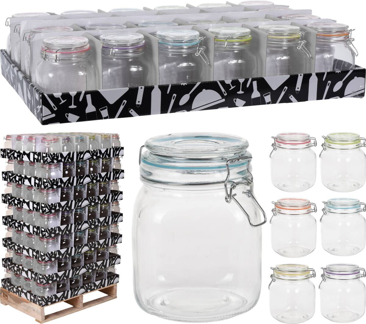Vorratsglas sortiert