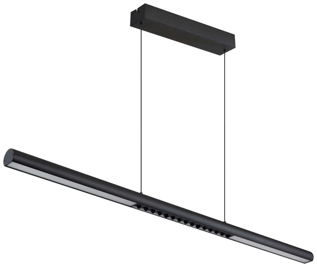 GLOBO Pendelleuchte mattschwarz Aluminium Metall B/H/T/L: ca. 8x150x120x120 cm 1.0 Brennstellen