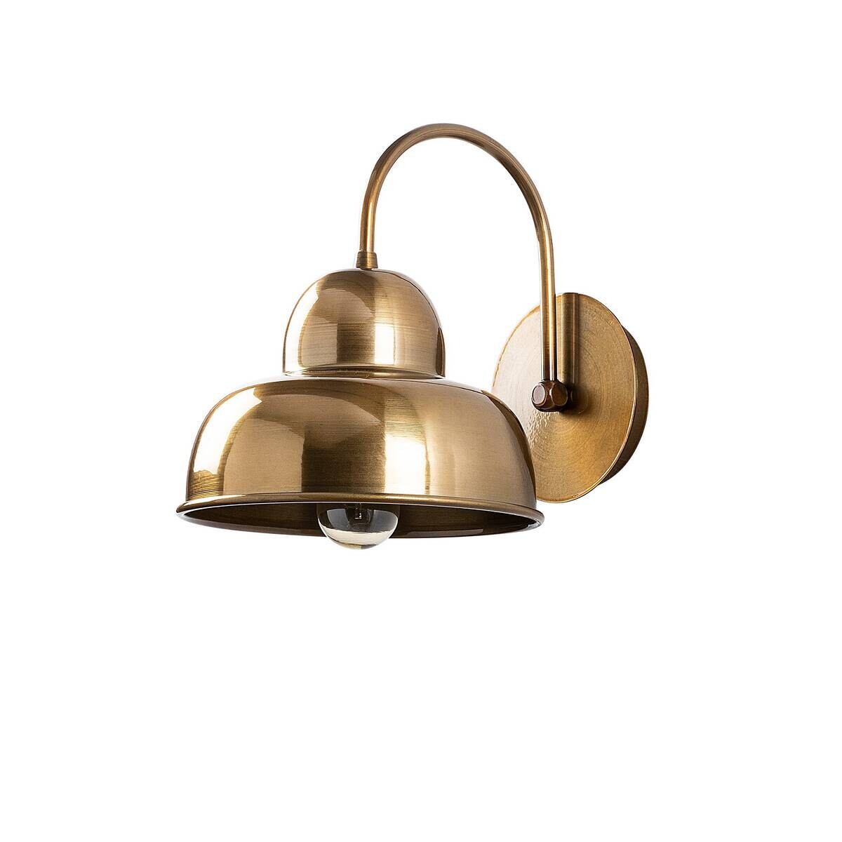 Opviq Wandleuchte Berceste gold Metall B/H/T/L: ca. 27x24x27x20 cm E27 1 Brennstellen