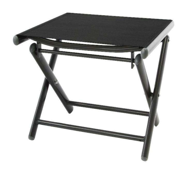 VCM Gartenstuhl anthrazit Aluminium B/H/T: ca. 56x108x44 cm