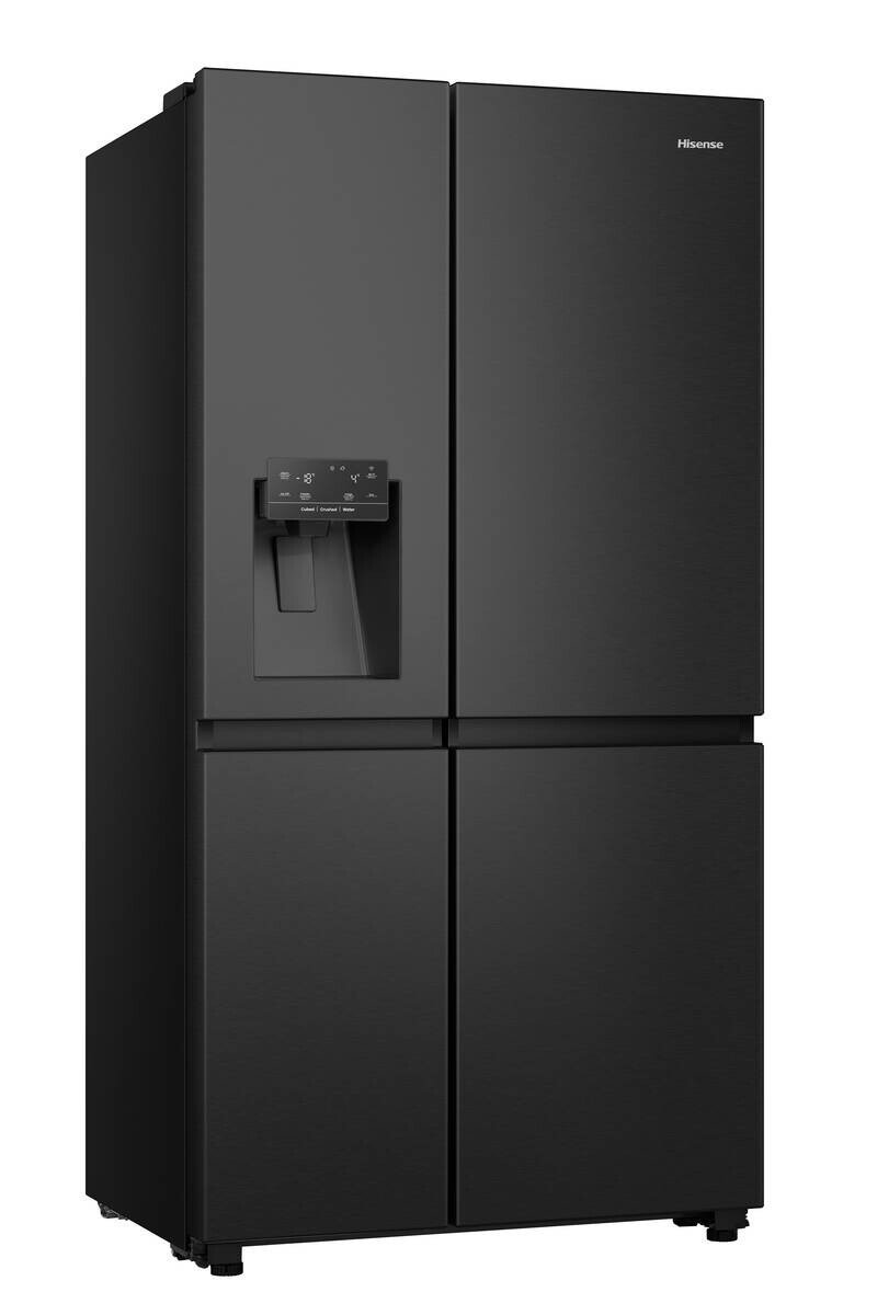 Hisense Side-by-Side RS818N4TFE schwarz B/H/T: ca. 91x179x73 cm