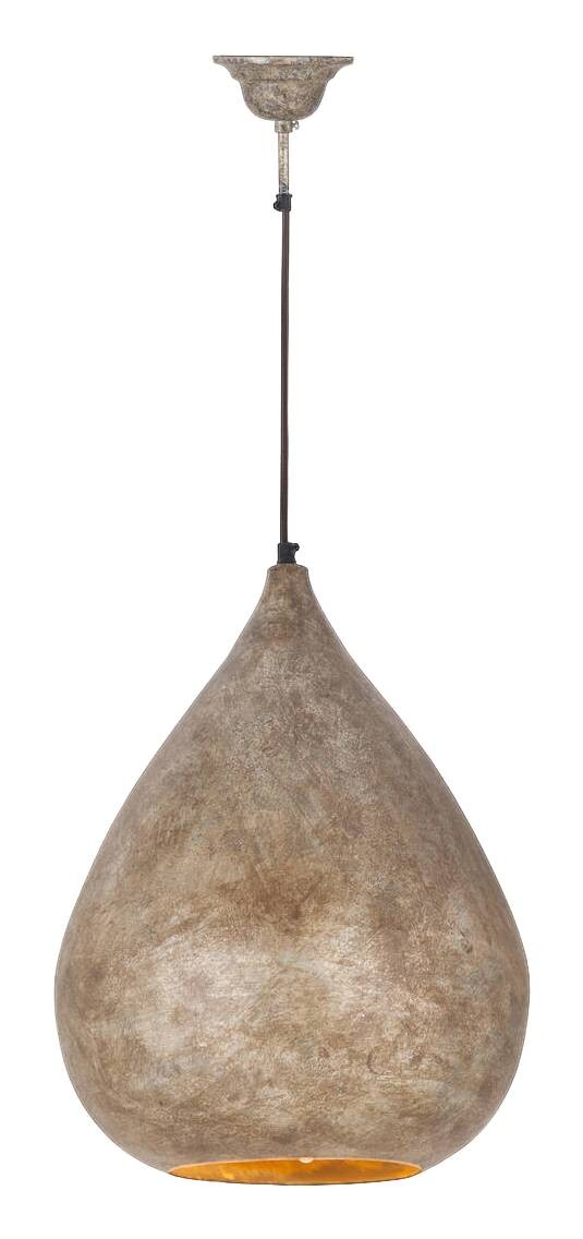 Kayoom Pendelleuchte Loft Style champagner Eisen B/H/L: ca. 33x44x33 cm E27 1 Brennstellen