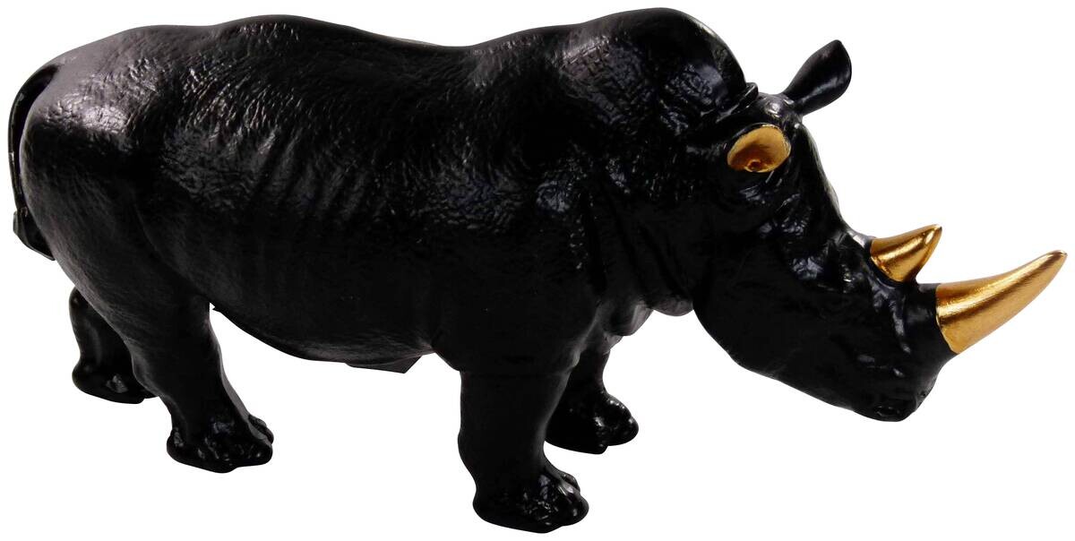 Deko-Figur schwarz Polyresin B/H: ca. 20x10 cm