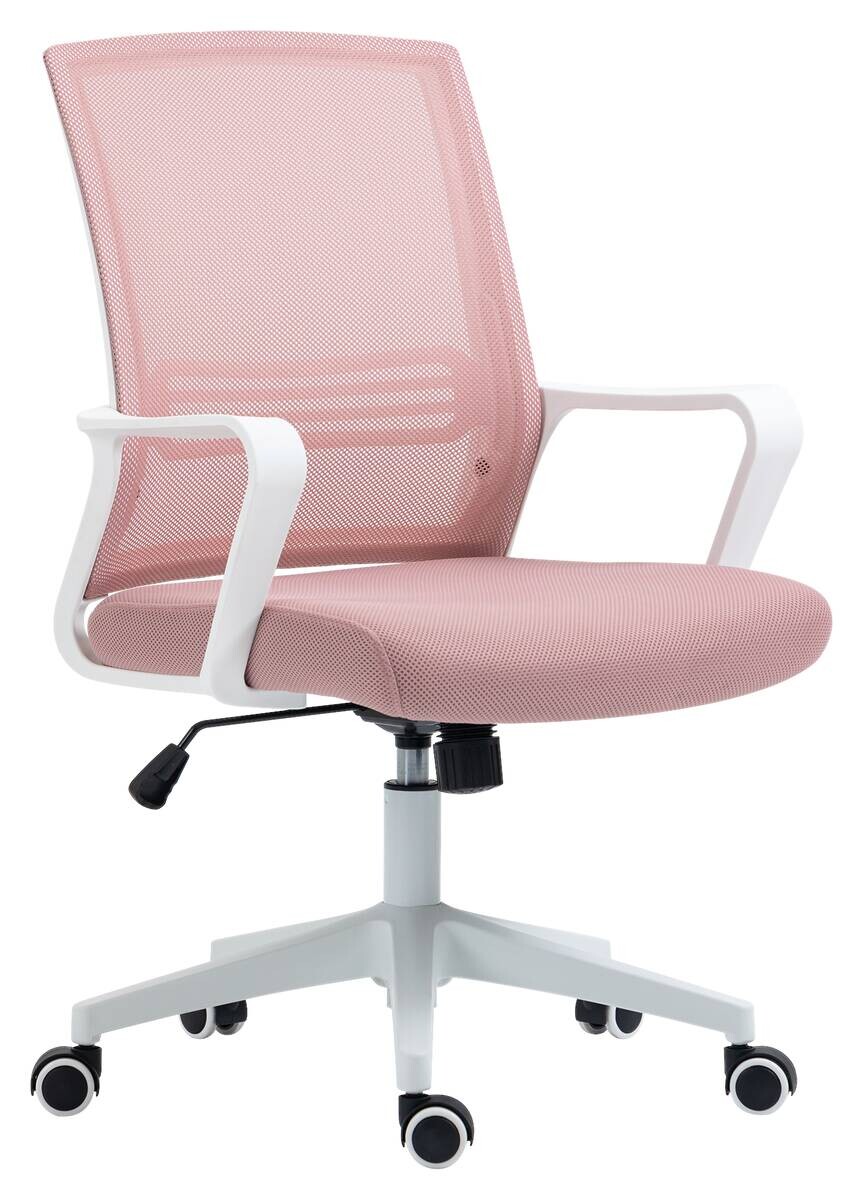 Drehstuhl FM-2505 rosa weiß