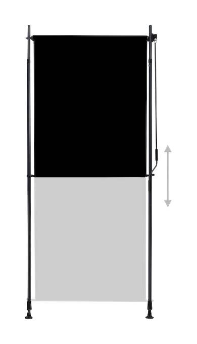 vidaXL Senkrechtmarkise anthrazit B/H: ca. 100x270 cm