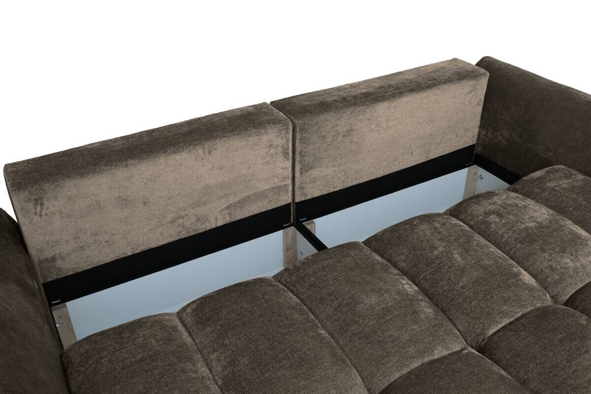 Big Sofa Moma Mocca Microfaser B/H/T: ca. 250x97x120 cm