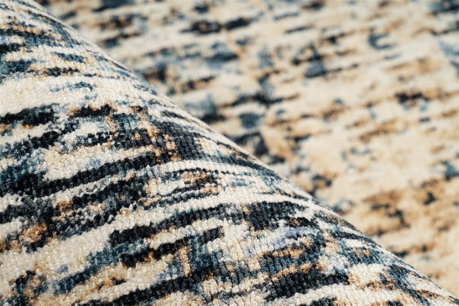 Padiro Kurzflorteppich Puerto 125 blau B/H/L: ca. 80x0,8x150 cm