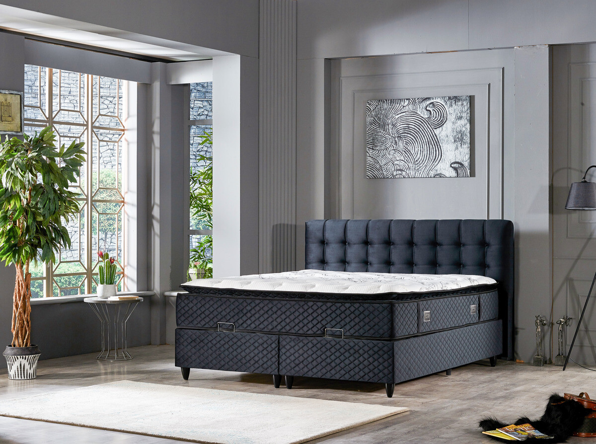 Polsterbett California schwarz Liegefläche B/L: ca. 180x200 cm