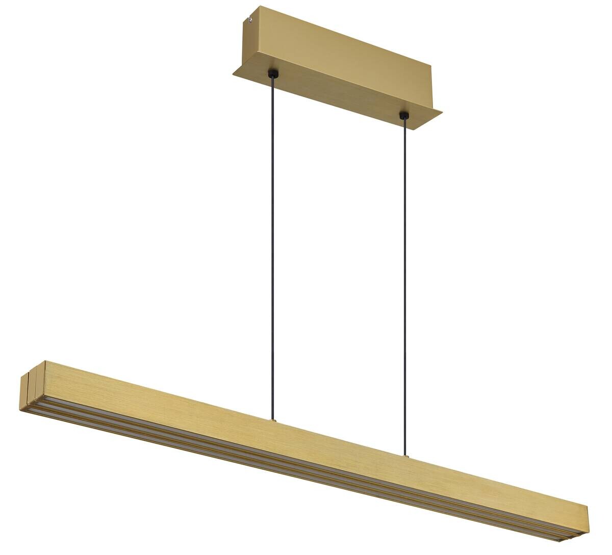 GLOBO LED-Pendelleuchte altmessing Aluminium B/H/L: ca. 7,5x150x150 cm 1 Brennstellen