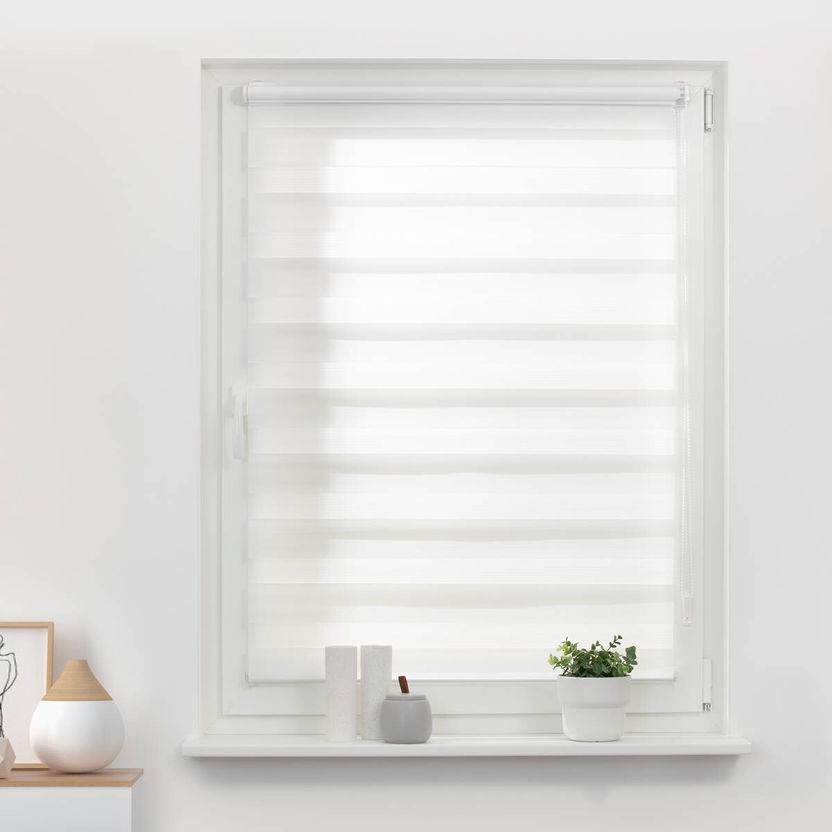 LICHTBLICK Doppelrollo Duo weiß B/L: ca. 90x220 cm