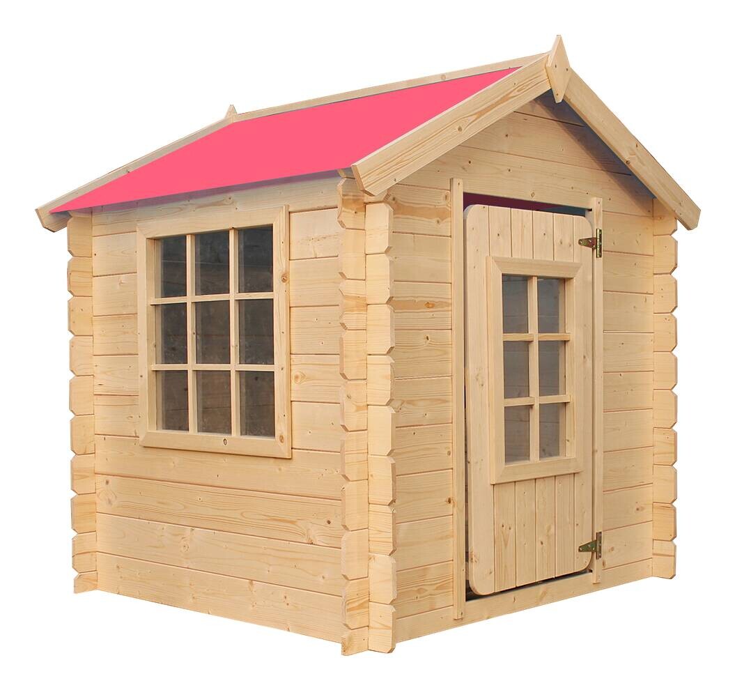 Timbela Kinderspielhaus M570R rot B/H/L: ca. 114x121x111 cm
