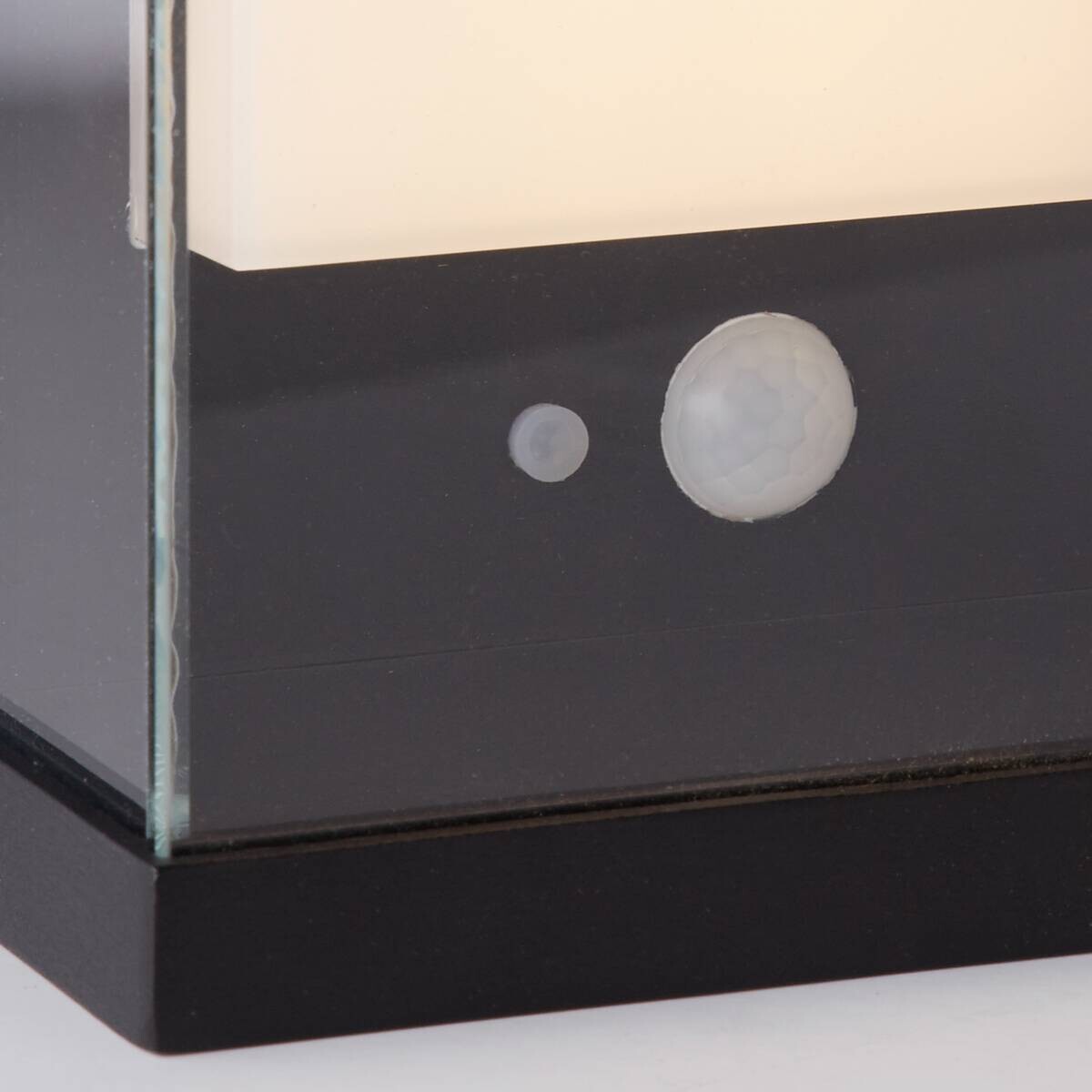 LED-Außenwandleuchte klar schwarz weiß B/H/T: ca. 12,6x25,3x8,5 cm