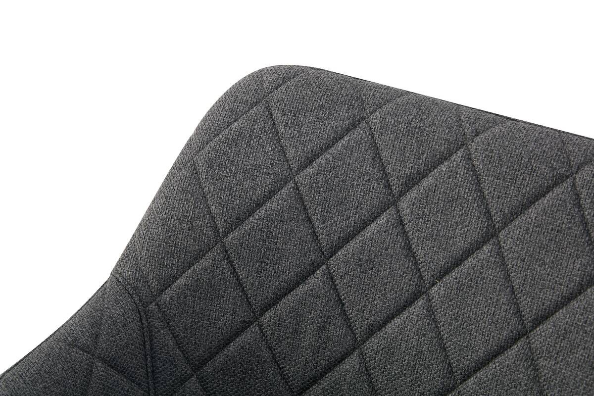 Stuhl LEA, 2er Set anthrazit Webstoff B/H/T: ca. 56x83x60 cm