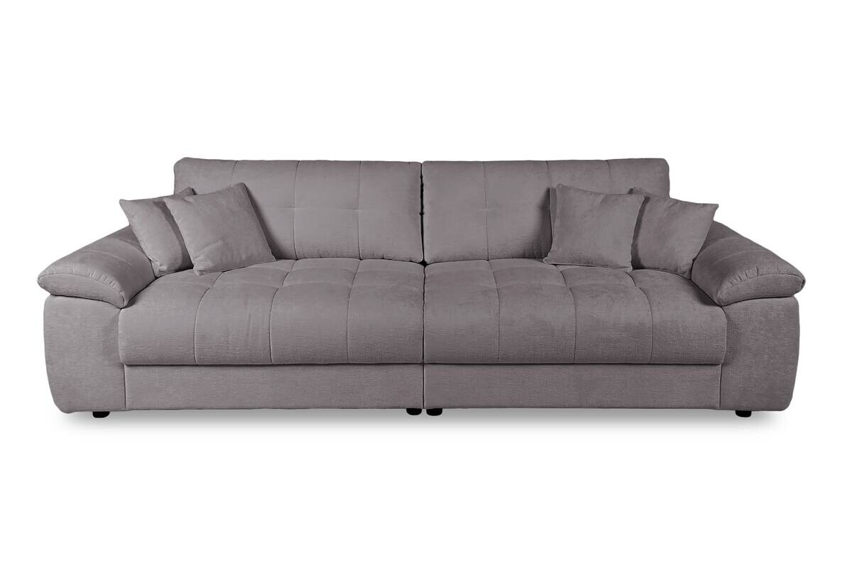 Big Sofa Tema dunkelgrau Microfaser B/H/T: ca. 144x70x183 cm