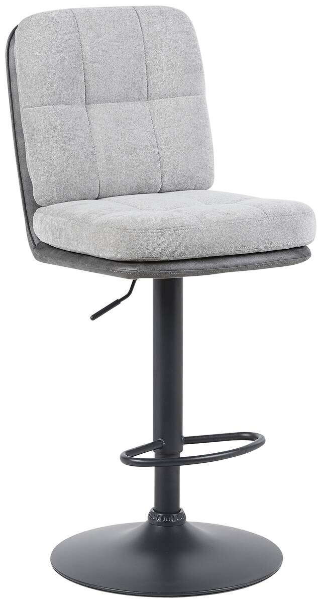 Barhocker Vila grau anthrazit Microfaser Webstoff B/H/T: ca. 43x99x59 cm